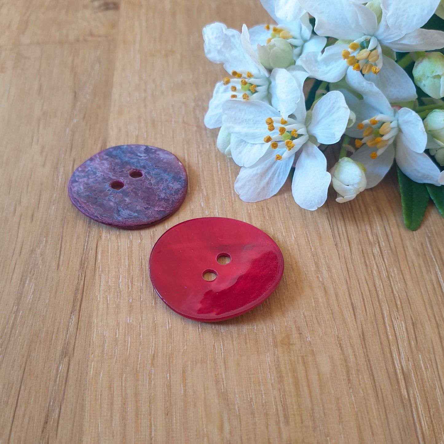 Bouton Retba - Coquelicot