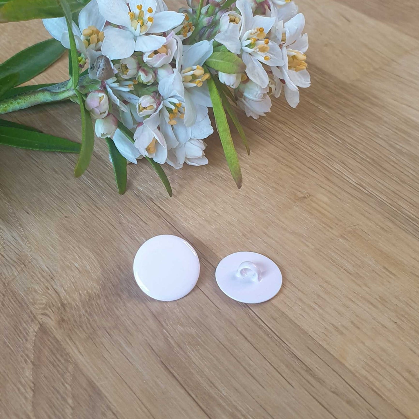 Bouton Abraham - Fleur de pêcher