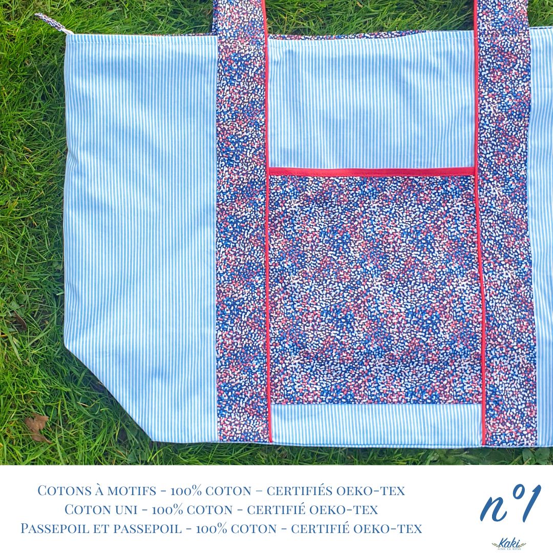 Sac cabas Seguin, les tons froids