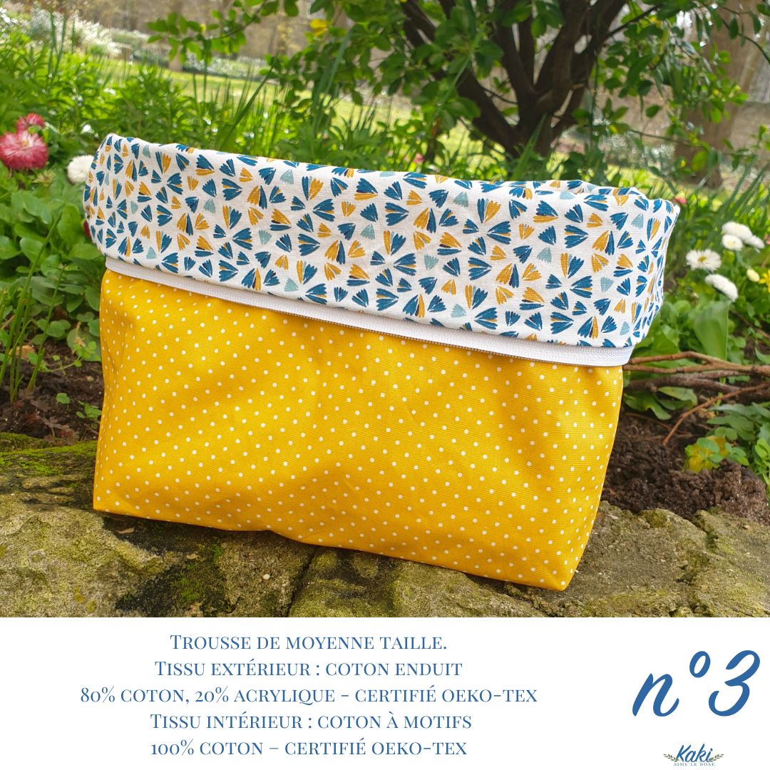 Trousse de toilette Menvaou, les tons chauds