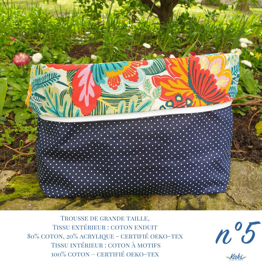 Trousse de toilette Menvaou, les tons froids