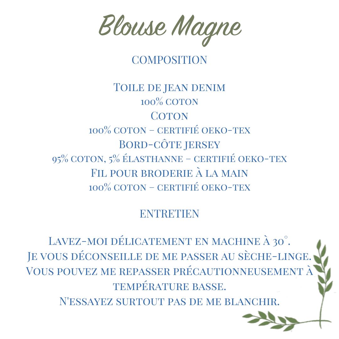 Blouse Magne, manches longues, enfant