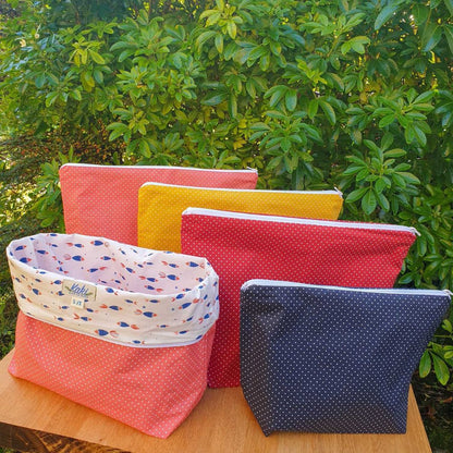 Trousse de toilette Menvaou, les tons chauds