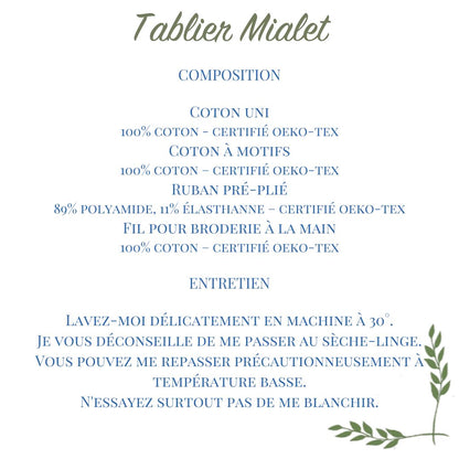 Tablier Mialet, bébé