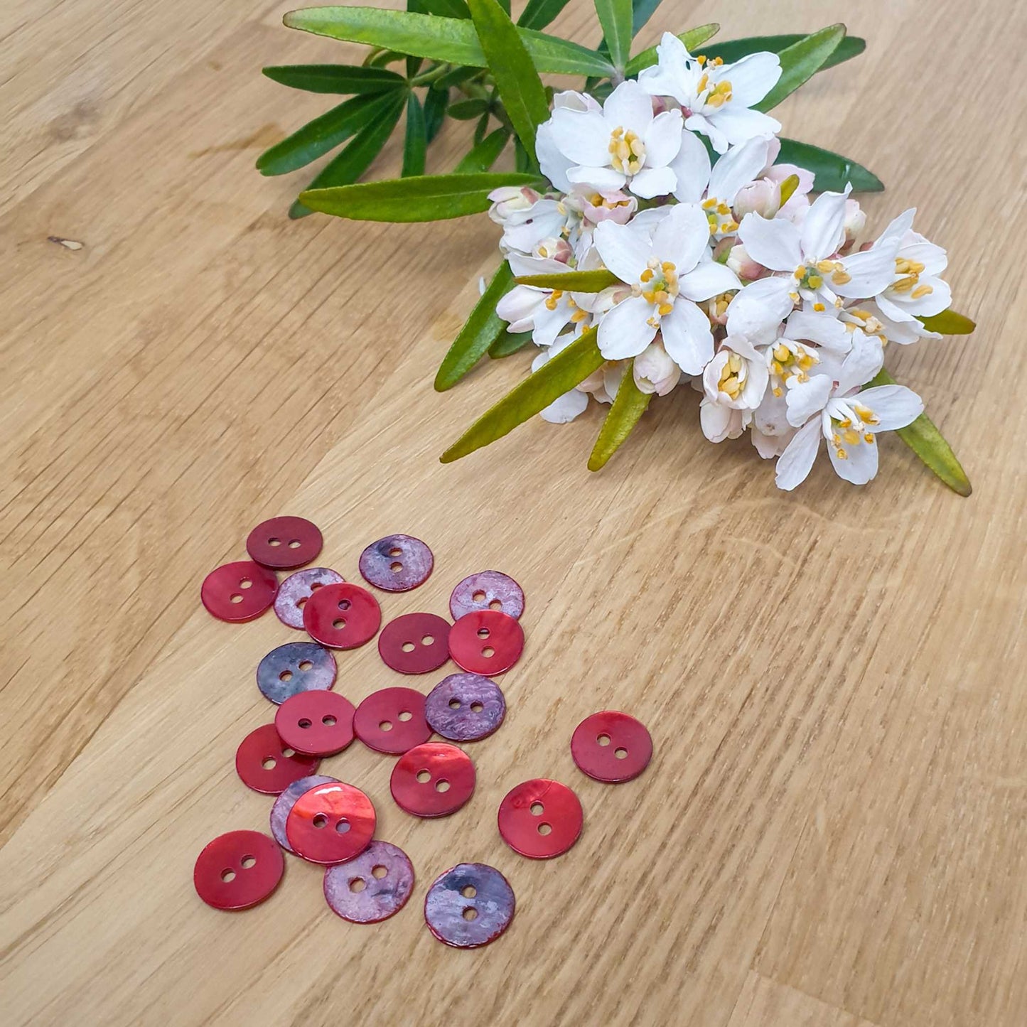 Bouton Retba - Coquelicot