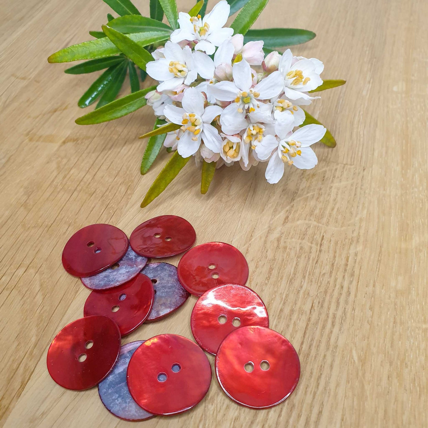Bouton Retba - Coquelicot