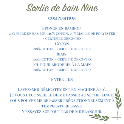 Sortie de bain Nine